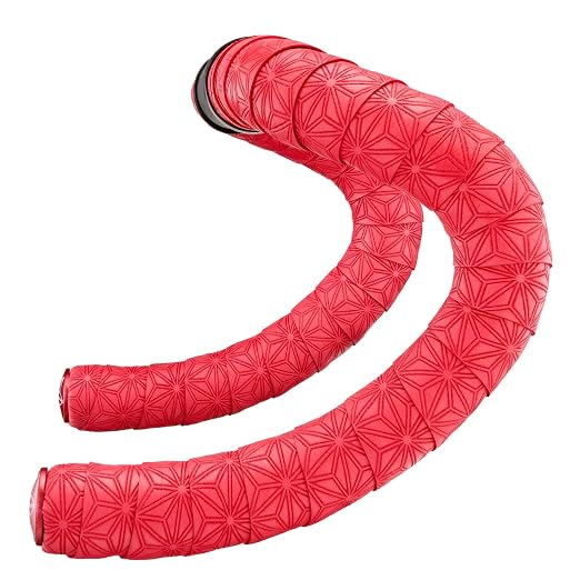 Supacaz Super Sticky Kush Gravel Bar Tape - Cycling Road Bike Handlebar Grip Tape Wrap (Crimson Red)