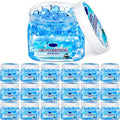 18 Pack Gel Odor Eliminator Beads 8 Ounce Scent Beads Bulk Air Freshener Removing Long Lasting Eliminates Odors for Home, Bathrooms, Cars, Boats, Rvs and Pet Areas(Ocean)