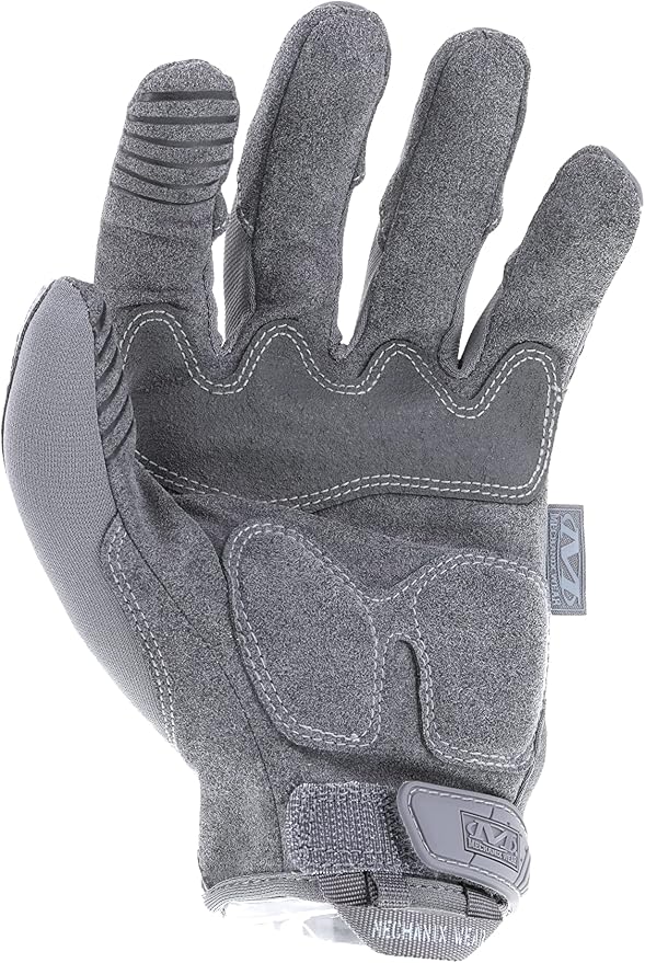 Mechanix Wear: M-Pact Tactical Gloves with Secure Fit, Touchscreen Capable Safety Gloves for Men, Work Gloves with Impact Protection and Vibration Absorption (Grey, X-Large)