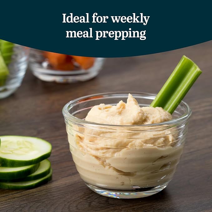 Libbey Small Glass Bowls with Lids Set of 8, Food Storage Prep Containers | Set of 8 Glass Bowls with Secure Lids Store Leftovers, Snacks, Sauces & Meal Prep Ingredients; Dishwasher Safe for Daily Use