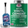HH-66 Vinyl Cement 8 oz - Vinyl Adhesive, Cement Glue, Industrial Contact Cement for PVC & Vinyl Repair - Waterproof Flexible Vinyl Glue for Tarps, Pool Liners, Inflatables & Marine – RH Adhesives