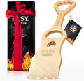 Wood Grill Scraper - Wooden Alternative for A BBQ Grill Brush, Made from Natural Pine Hardwood - Uses The New EasyShape Technology for Safe Cleaning & Bristle Free Barbecue