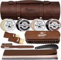 Leather Shoe Shine Kit For Men - 13 PCS Shoe Polish Kit, Leather Boots Care, Shoe Care Kit Gift for Men Him Husband
