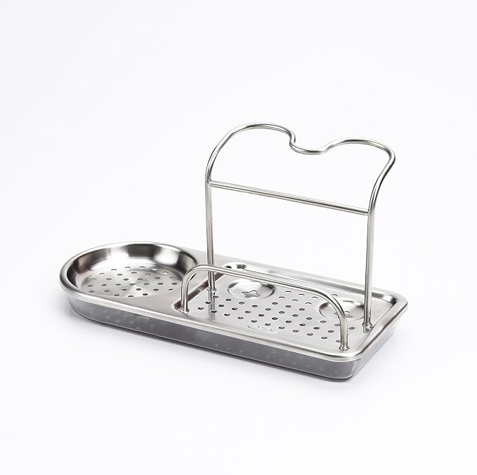 OXO Good Grips Stainless Steel Soap Dispenser & Stainless Steel-Sink Caddy