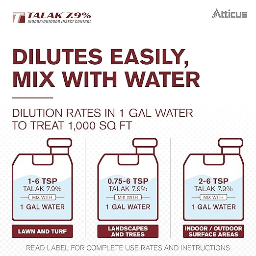 Atticus Talak 7.9% Indoor/Outdoor Insect Control - Bifenthrin Concentrate (1 GAL)