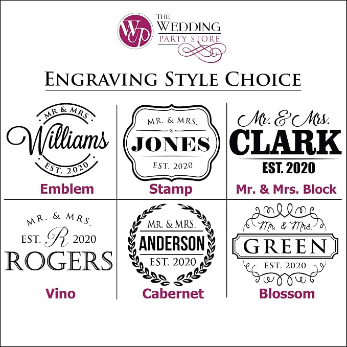 My Personal Memories Customized and Engraved Wedding Corkscrew Wine Opener Gift Set for Couples, Anniversary, Weddings - ROUND