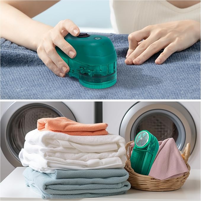 Pill Remover Fabric Shaver for Clothes-40W Power Electric Lint Remover, Industrial Sweater Pill Remover, Speed of 13000 RPM for Dry Cleaners/Clothes/Furniture/Bedding(No Charging Required)