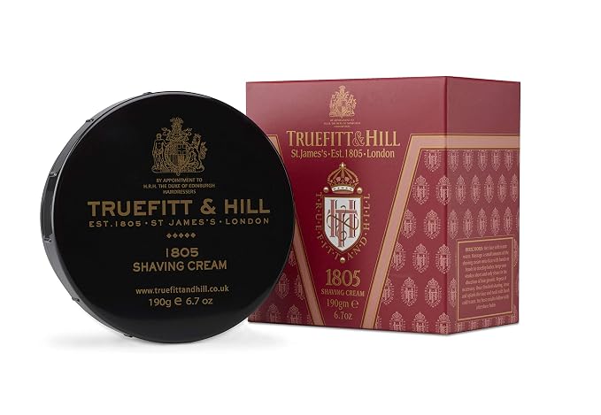 Truefitt & Hill 1805 Shave Cream Bowl for Men, Fresh Oceanic scent, 6.7 oz.
