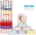 Perco 1 Line Day of The Week Labels - 7,000 Blank Dating Labels for Perco Lite, X, Plus and Pro 1 Line Date Guns - 7 Rolls (Full Week), 1 Sleeve - Made in USA