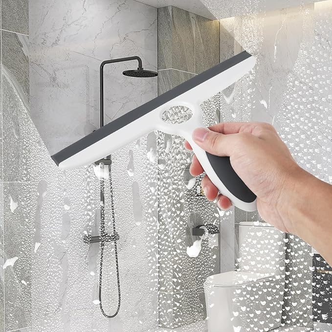 1PCS Shower Squeegee Lightweight Easy to Clean Shower Bathroom Sturdy Window Squeegee with Handle for Home