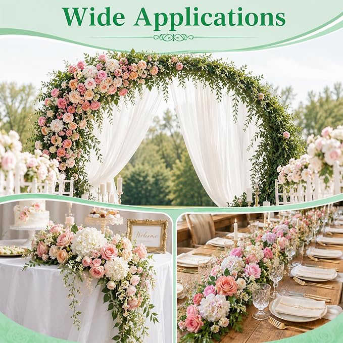 Conderyang 42 Pcs Floral Foam Garland 27.6ft Absorption Flower Holder Wet Foam Blocks Flower Sponge Blocks Green Floral Arrangement for Home Garden Craft Wedding Arch Door Holiday Tabletop Decoration