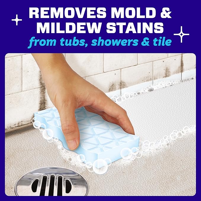 Mr. Clean Magic Eraser Foaming Sponge, All Purpose, Dawn Cleaning Power, Wall Cleaner, Sneaker Cleaner, Oven Cleaner, Kitchen, Bathroom, Shower Cleaning Supplies, Scrubber, Ultra Foamy, 7ct