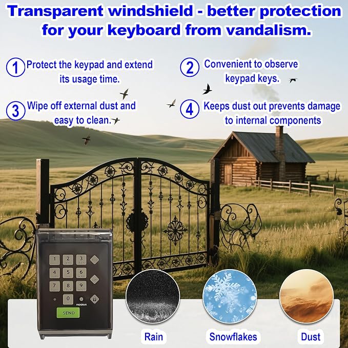 Gh ost Gate Opener Keypad AXWK Wireless Waterproof Cover for Automatic Gate
