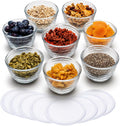 Libbey Small Glass Bowls with Lids Set of 8, Food Storage Prep Containers | Set of 8 Glass Bowls with Secure Lids Store Leftovers, Snacks, Sauces & Meal Prep Ingredients; Dishwasher Safe for Daily Use