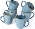 GBhome Ceramic Coffee Mugs Set of 6, 12oz Stoneware Coffee Mugs Set For Dad Mom Women MEN, Light Weight Ceramic Coffee Cups for Latte/Tea/Beer/Hot Cocoa, Dishwasher & Microwave Safe
