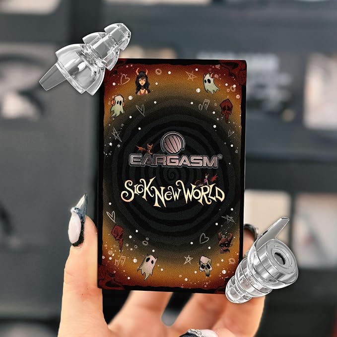 Eargasm High Fidelity Sick New World 2026 Music Festival Earplugs - Hearing Protection for Concerts, Festivals, Musicians, DJs, Night-Life, Motorcycles with High Fidelity Noise Reduction up to 21 dB