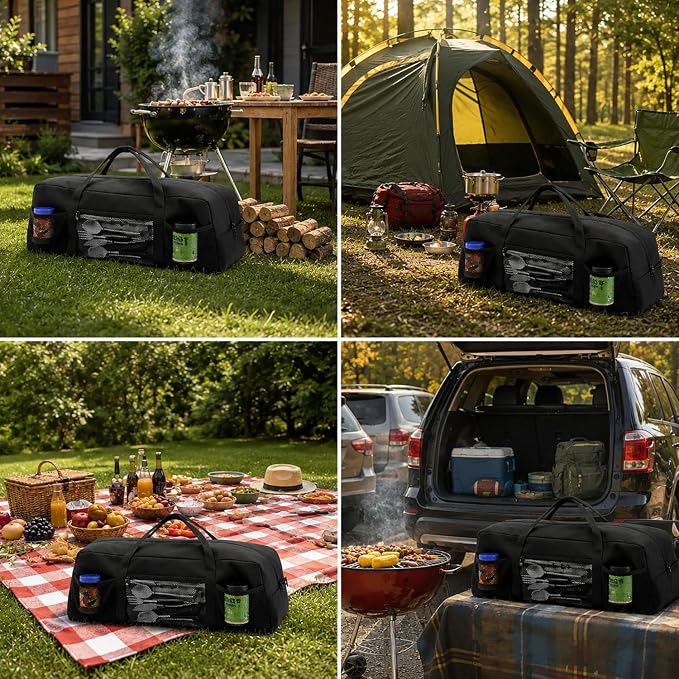 BBQ Tool Kit Compatible with Cuisinart All Foods GAS0356AS | BBQ Tool Storage Bag
