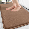 OLANLY Thick Memory Foam Bathroom Rugs 30x20, Absorbent Bath Mat, Mocha | Soft Quick Dry Bath Rugs Mats, Non-Slip, Machine Washable Carpet for Bathroom Floor, Tub and Shower, Home Decor Accessories