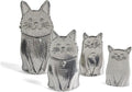 Pewter Cats 4-Piece Measuring Spoon Set, Handmade in the USA