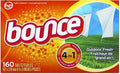 Bounce 80168CT Fabric Softener Dryer Sheets, Box of 160 Sheets (Case of 6 Boxes)