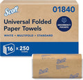 Scott Professional Multifold Paper Towels, Bulk, 16 x 250 Sheets (01840) | Universal, Standard Tier, Absorbency Pockets, Compressed, Compatible with Universal Folded Towel Dispensers
