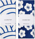 GEOMETRY Kitchen Tea Towels - Quick Dry Microfiber Dish Towels for Kitchen Every Bloom, 18" x 30" 2 Pack