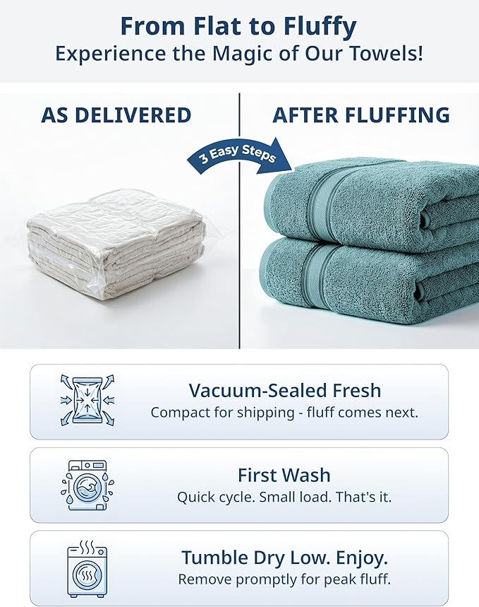 LANE LINEN 100% Pure Cotton Bath Sheets - Exclusive Zero Twist Softness - 4 Pack (35"x66") - Quick Dry, Super Absorbent & Highly Durable - Wrap yourself in Cloud-Like comfort after every shower - Teal