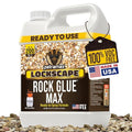 PetraMax Lockscape Rock Glue for Landscaping, 1 Gal (Made in USA) - 100% Permeable & Pet-Safe Landscape Adhesives for Stones & Pebbles - Ready to Spray Pea Gravel Binder & Mulch Glue for Landscaping