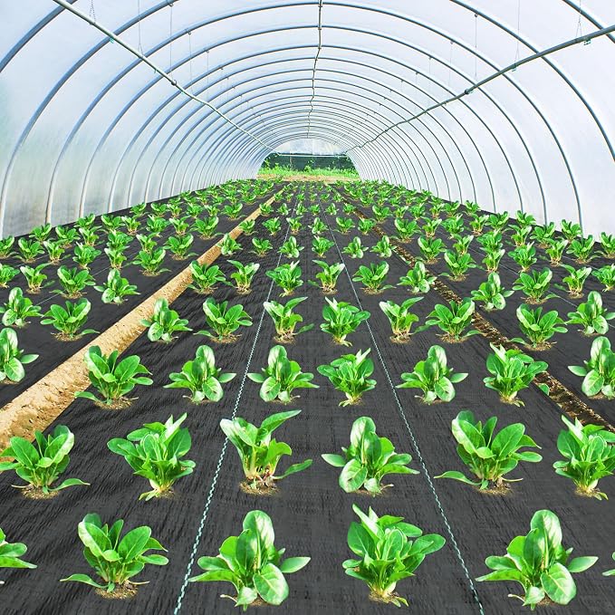 Pattiumo Weed Barrier Fabric 4x300FT Landscape Fabric 3.2oz Weed Barrier Fabric Heavy Duty for Landscaping Fabric Garden Fabric Weed Barrier Weed Blocker Garden Bed Cover, Commercial Driveway
