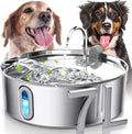 Smartoo 7L/236oz Stainless Steel Dog Water Fountain for Large Dogs | 25dB Ultra-Quiet Automatic Pet Water Dispenser with Deeper Bowl, 4-Stage Filtration,Ideal for Big Breeds,Multi-Pet Households