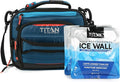 Titan High Performance Fridge Cold Expandable Insulated Lunch Box - Blue | Durable, insulated lunch bag with leak proof, easy clean lining, keeps food fridge cold up to 6 hours, for adults and kids