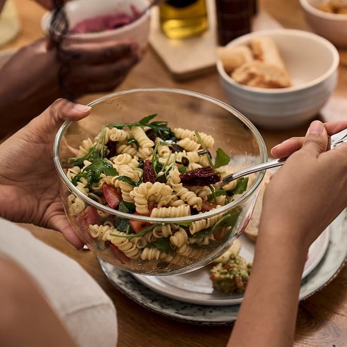 ZWILLING Fresh & Save BOWLS 3-pc Glass Vacuum Bowl Set | Airtight Vacuum Bowls Keep Leftovers Fresher Longer. Freezer, Microwave & Dishwasher Safe.