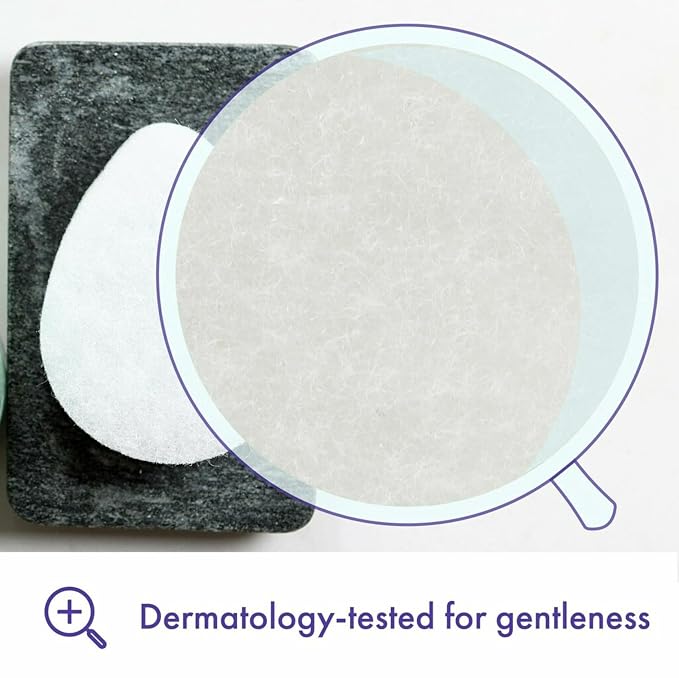 Buf-Puf Facial Sponge, Dermatologist Developed, Removes Deep Down Dirt & Makeup That Causes Breakouts and Blackheads, Reusable, Exfoliating, White, 12 Count
