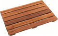 VaeFae Teak Shower Mat, Non-Slip Bath Mat, Luxury Spa Mat, Wooden Mat for Bathtub, 20 x 13 in