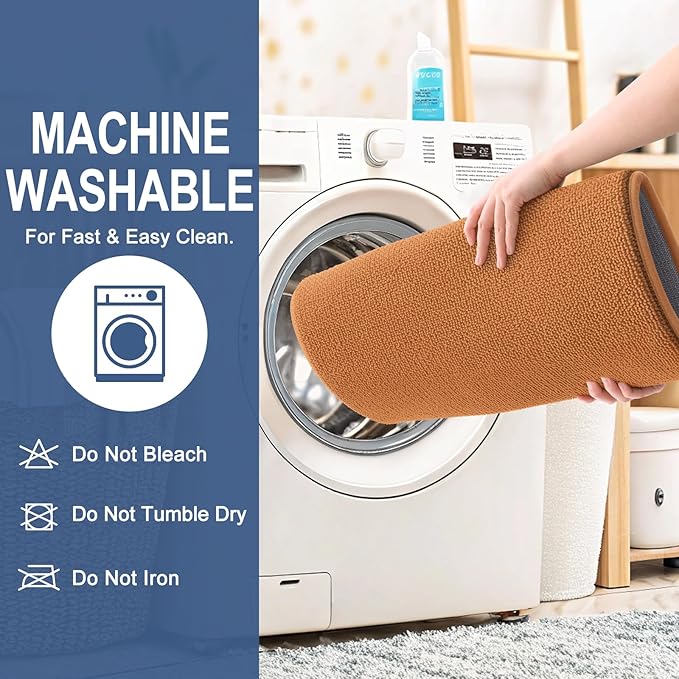 OLANLY Memory Foam Bathroom Runner Rug 44x24, Absorbent Long Bath Mat, Clay | Soft Quick Dry Bath Mat Rugs, Non-Slip, Machine Washable Mat for Bathroom Floor, Tub and Shower, Home Decor Accessories