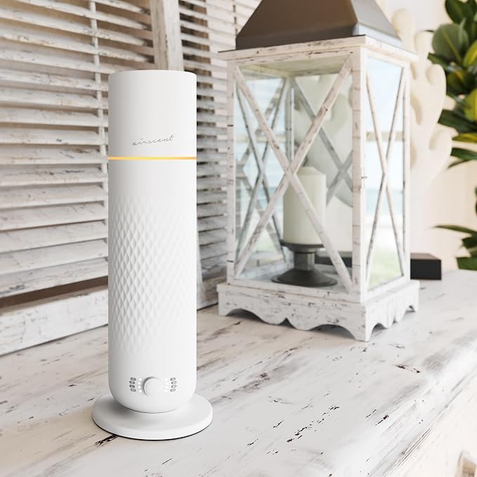 The AirScent Waterless Diffuser - Cold Air Scent Diffuser Oil Machine | for Homes, Offices, Hotels and Spas - Aromatherapy Diffuser for Aesthetic Scenting - White - 4.05 Oz - Fragrance Not Included