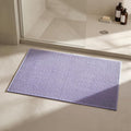 Triohero Bathroom Rugs Non Slip Washable, Super Absorbent Thin Bath Mat Small Quick Dry Low Pile Bathroom Rug, Lavender 20"x30"