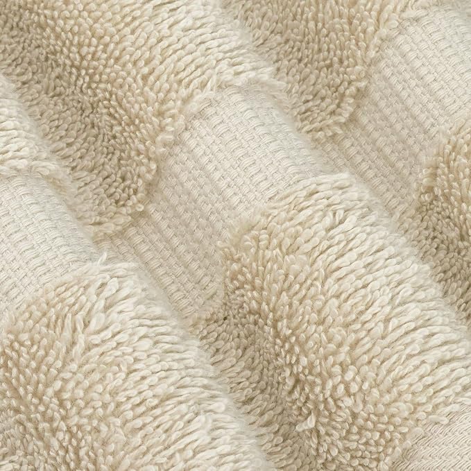 Chakir Turkish Linens 4 Piece Large Bath Towels, 100% Cotton Turkish Towels for Bathroom, Luxury Soft Absorbent Bath Towel Set, 27 x 54 Inches, Beige