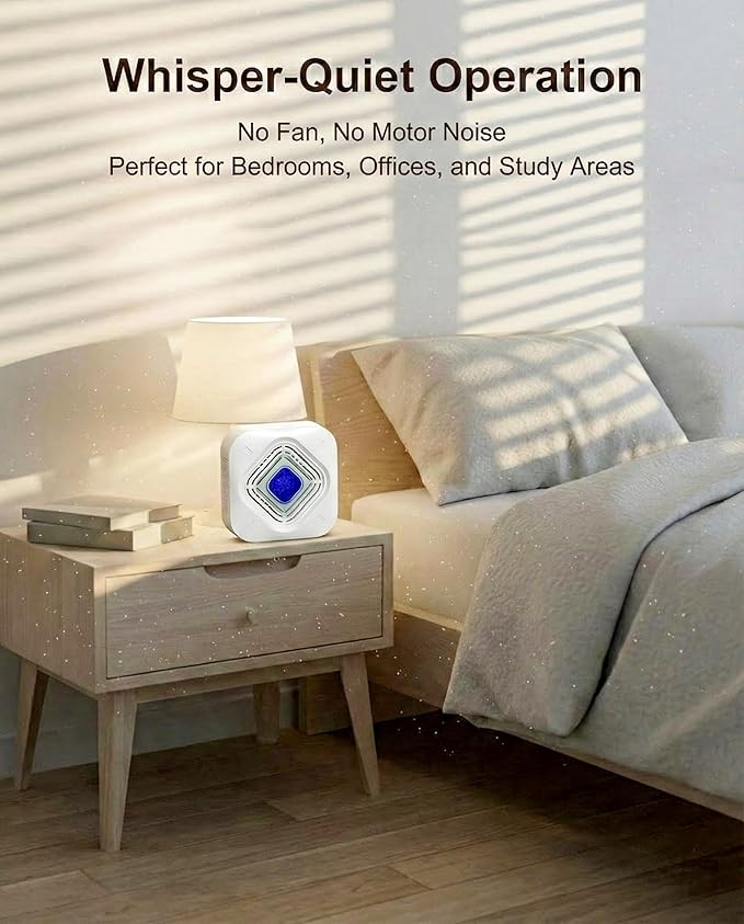 Pack of 2 ATKMAYI Reusable Mini Dehumidifier, Highly Efficient Dehumidification, Moisture Absorbers with Color Indicator, Portable Dehumidifier for Bedroom Closets, Dehumidifier for Bathroom