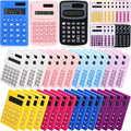 Yunsailing 48 Pcs Pocket Calculators Bulk Mini 8 Digit Handheld Calculator Small Basic Standard Calculator for Students Kids Teachers School Desktop Home Office, 3 Designs (Fresh)
