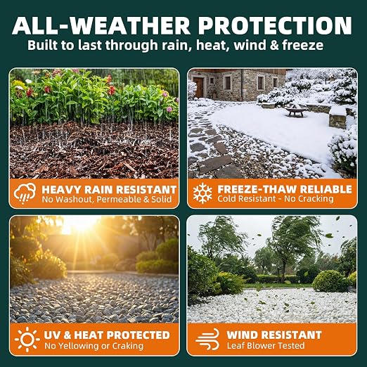 JDiction Rock Glue for Landscaping with Electric Sprayer - 1 Gallon Ready-to-Use Mulch Binder for Landscaping for Pea Gravel, Landscape Glue Spray, Water Permeable, Pet Safe, Lasts up to 2 Year