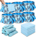 FillTouch 12 Pcs 15L Foldable Foot Soaking Tub Kit Portable Foot Bath Tub for Soaking Feet with Towel and Storage Bag Soak Spa Bucket for Travel Camping (Camouflage,Blue)