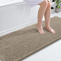 OLANLY Bathroom Runner Rugs 70x24, Soft Absorbent Chenille Bath Rugs, Rubber Backing Quick Dry, Machine Washable Long Bath Mats for Bathroom Floor, Tub and Shower, Home Decor Accessories, Warm Taupe