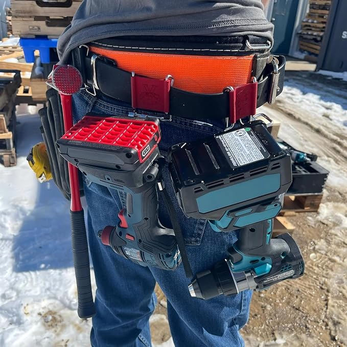YM Carpenter MK5 Y-Clip Toolbelt Attachment - Add-On Storage Clips for Tool Belts, Holds Tape Measure, Hammer, Impact Driver, Nail Gun – Durable Universal Fit