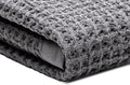 SUTERA Silverthread Waffle Towel CA-Grown Pima Cotton (Bath, Grey) 31"x57" | Waffle weave design, quick drying, ultra soft, lightweight, and absorbent with pilling-resistant Pima Cotton luxury comfort.