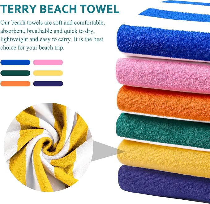 4 Packs Extra Large Beach Towel Bath Towel 72 * 40 Set Bathroom Sheets Bulk Oversized XL Big Absorbent Thick Giant Microfiber Terry Soft Blanket Clearance Turkish Toallas De Playa NOT Cotton Yellow