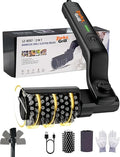 Electric Grill Brush, 3-Speed Cordless BBQ Cleaner, 20kg Max Torque, Adjustable Rotary Head, Reinforced Steel Bristles for Stubborn Grease, for Gas Charcoal Smoker Grates (Grill Brush)