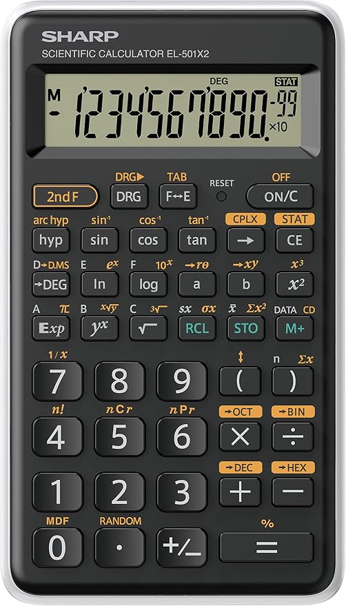 Sharp EL-501XBWH Scientific Calculator 5 Pack