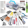 165Pcs 3D Printing Accessory Tools with Tool Box for 3D Printer Modeler Basic Tools Diverse 3D Print Nozzle Cleaning Kit Mini Rotary Tool for Remove/Trim and Finish 3D Print