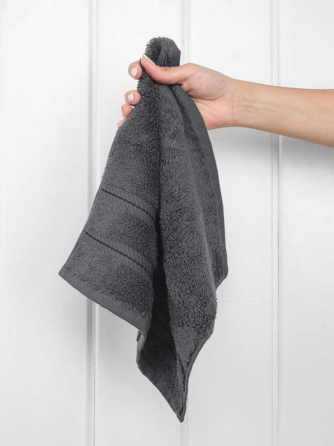 American Soft Linen 100% Cotton Luxury Turkish Towels, 4 PC Washcloth Set | Soft Absorbent Quick Dry OEKO Tex Standard 100 Certificated Durable Machine Washable Breathable Premium Hotel Quality